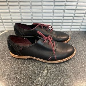 Ahnu Emery Leather Women's Oxford Shoes AF2524 Size 6.5